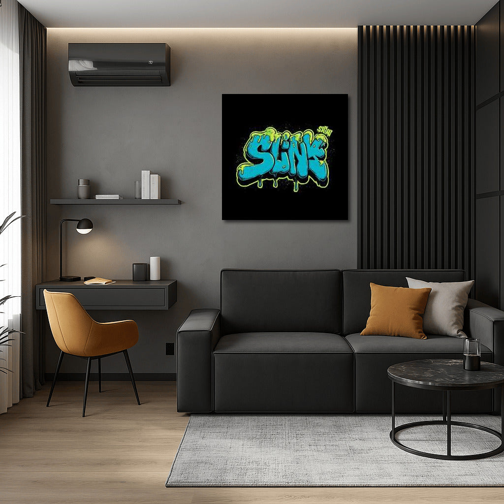 Vibrant Graffiti Explosion: Bold Fonts and Dynamic Colors