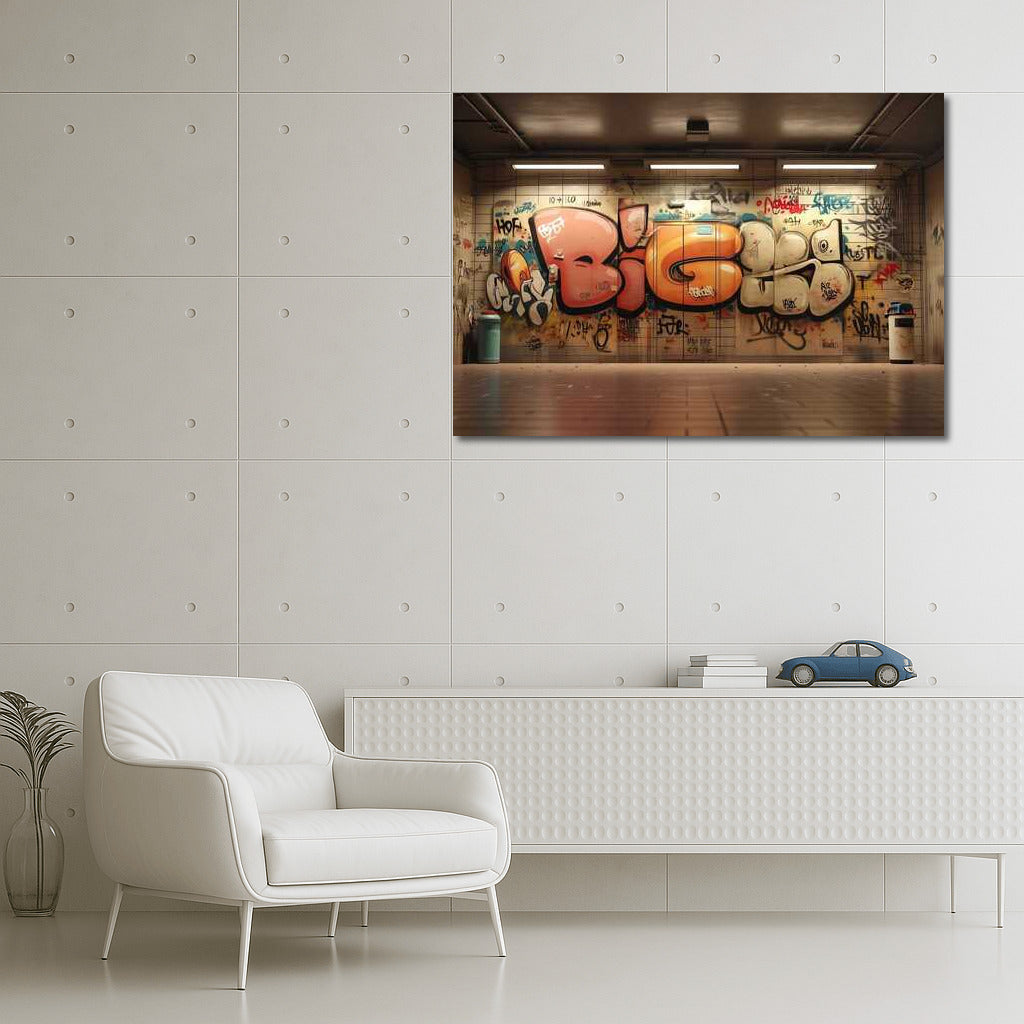 Vibrant Explosion of Street Graffiti: Boldness and Freedom