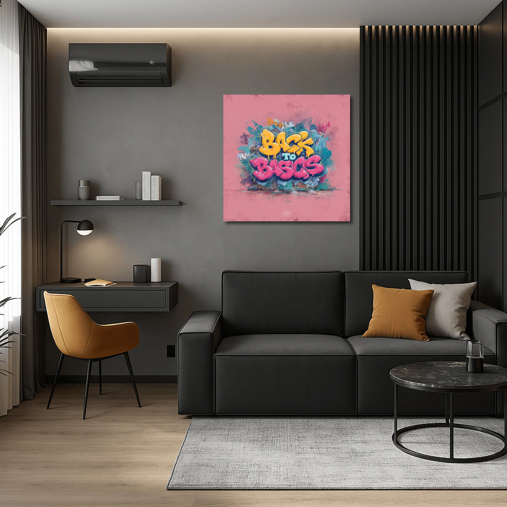 Vibrant Graffiti Explosion: Energy of Colors and Fonts