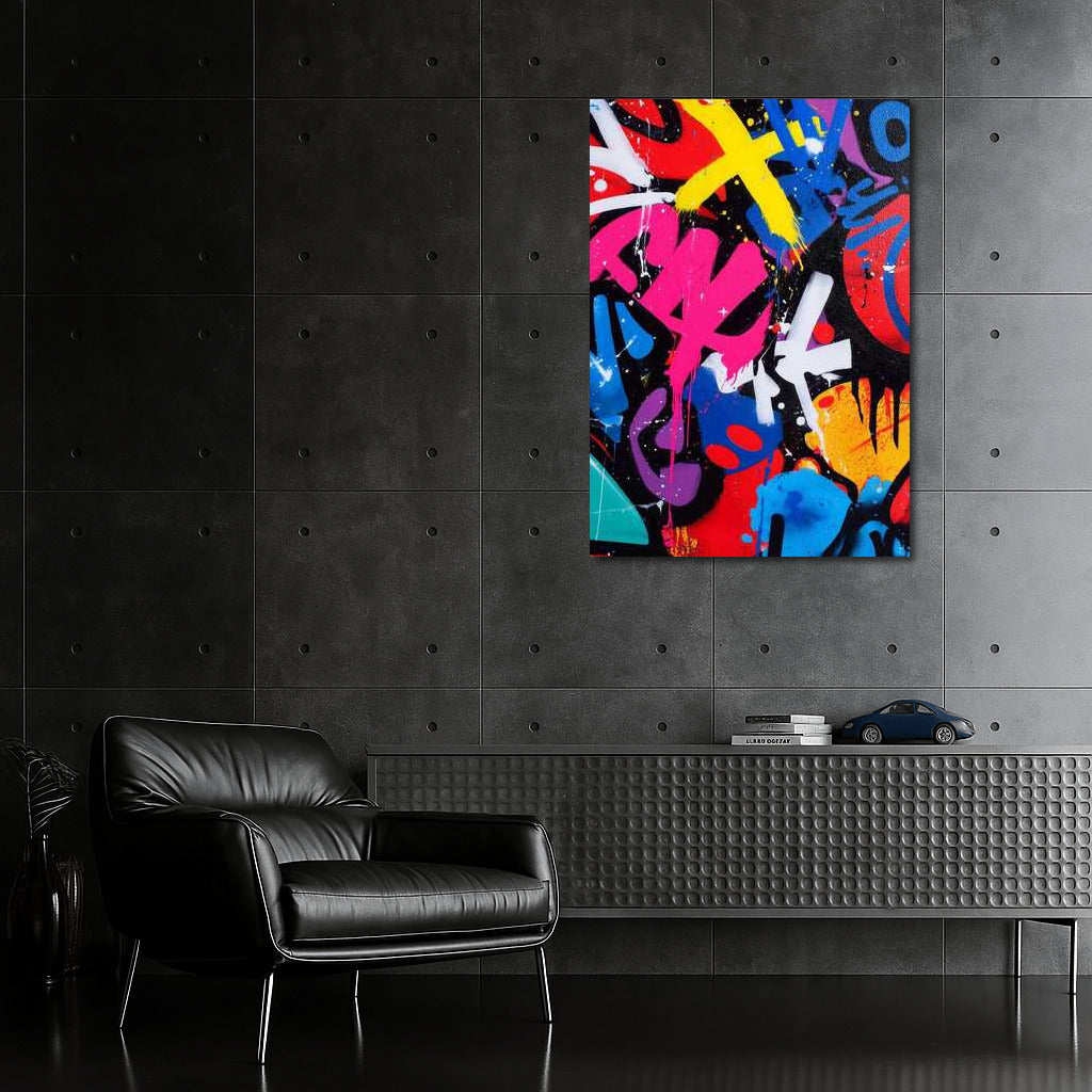 Graffiti Color Explosion: Dynamics and Energy