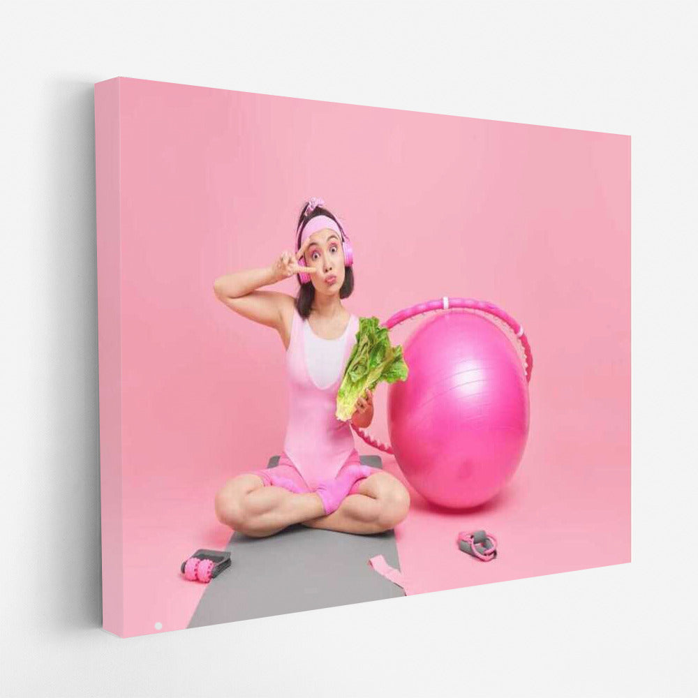 Energy and Balance: Healthy Living in Pink