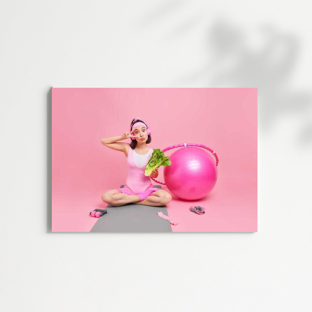Energy and Balance: Healthy Living in Pink