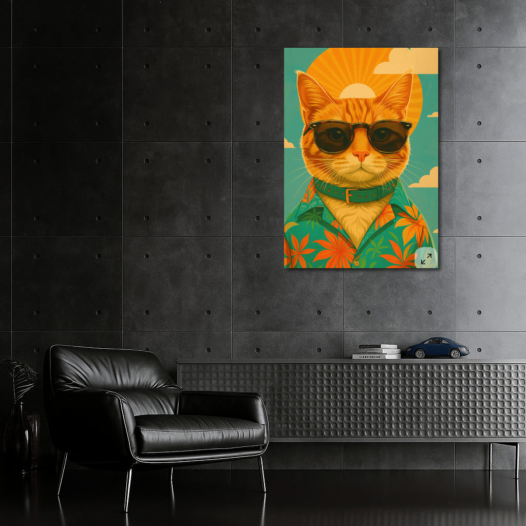 Red Cat With Glasses: Stylish Accent Hipsters