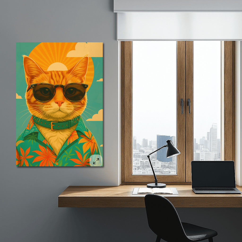 Red Cat With Glasses: Stylish Accent Hipsters