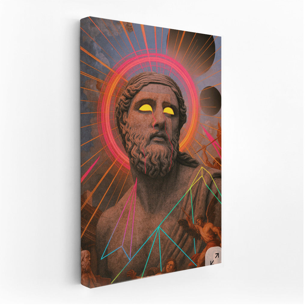 Mystical Sculpture: Vivid Hipster Look