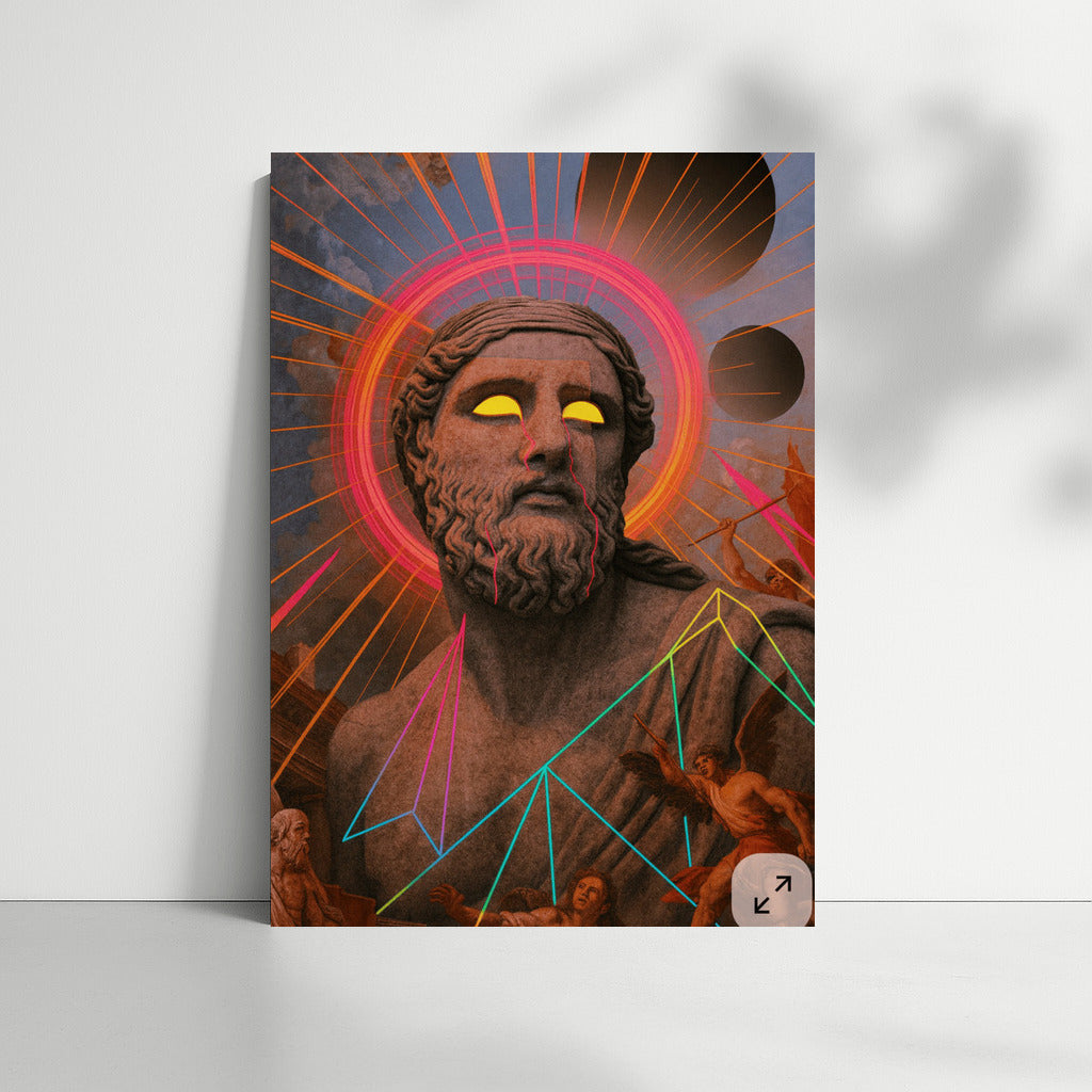 Mystical Sculpture: Vivid Hipster Look