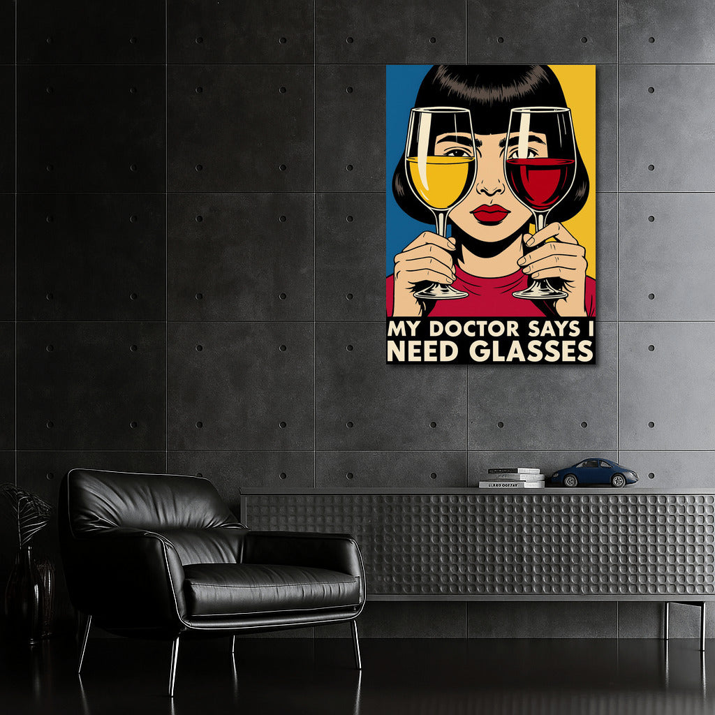 Laughter and Wine: A Humorous Spark on Your Wall