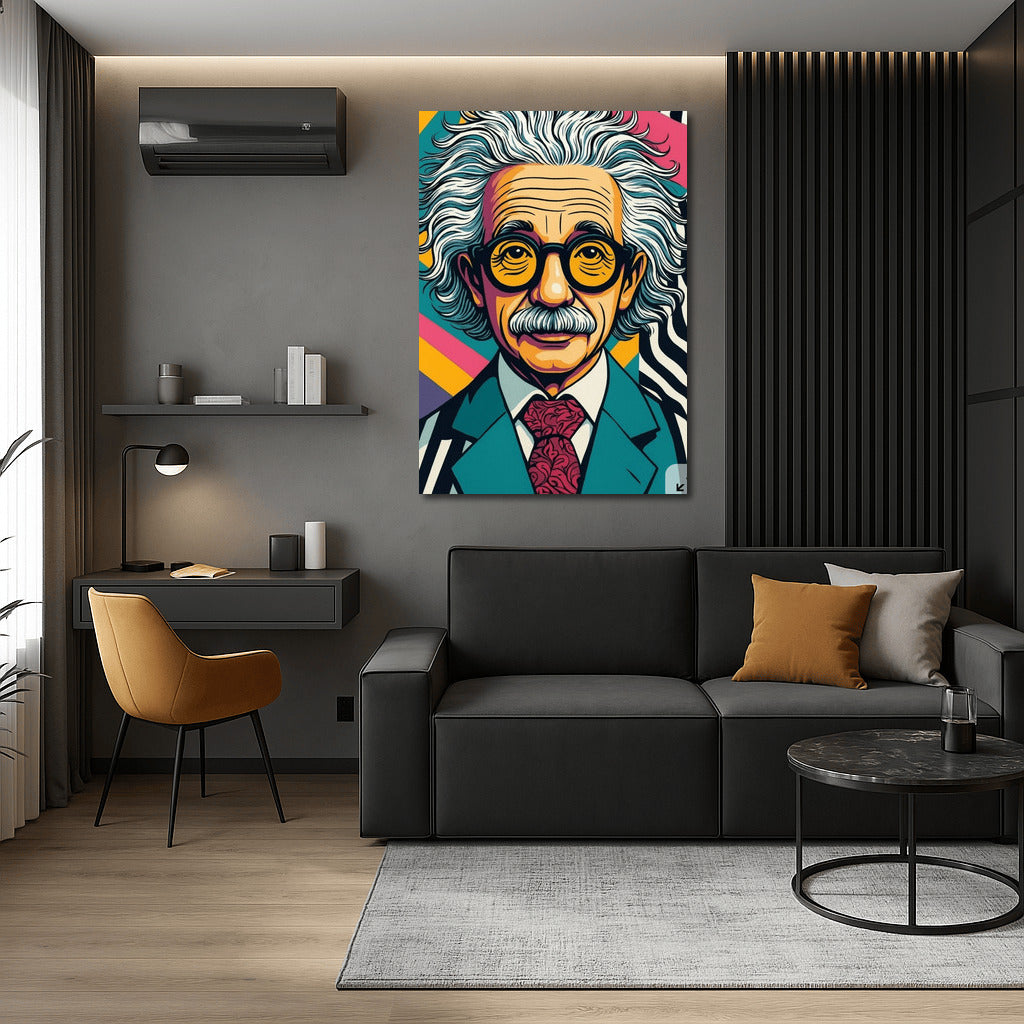 Pop Art Paradox: The Genius of Science in the Vortex of Humor