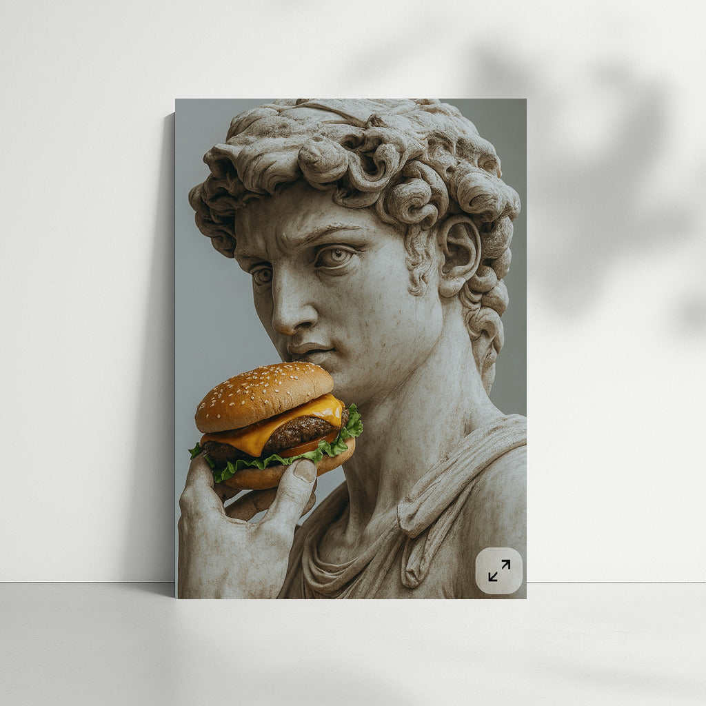 Ironic Burger: Taste of Humor on the Wall