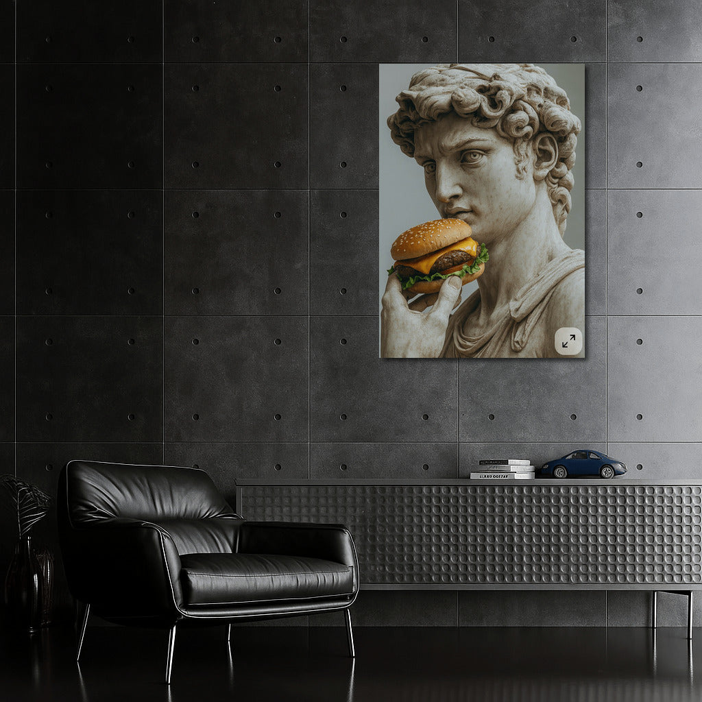 Ironic Burger: Taste of Humor on the Wall