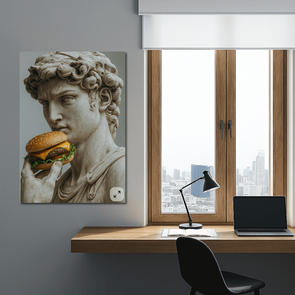 Ironic Burger: Taste of Humor on the Wall