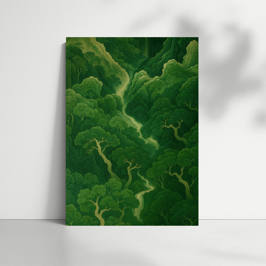 Japanese Harmony: Green Nature and Tranquility