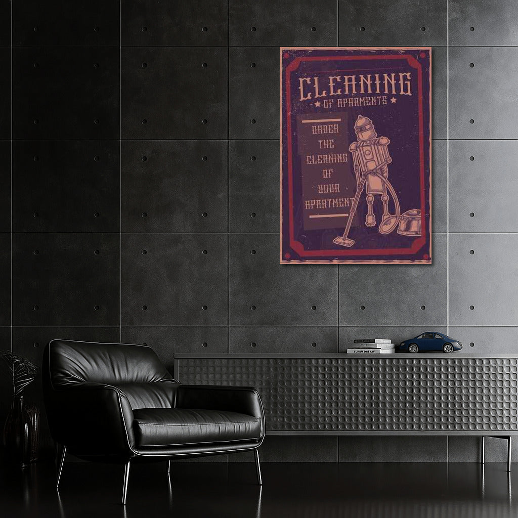 Retro Robot Cleaner: Style for Your Man Cave