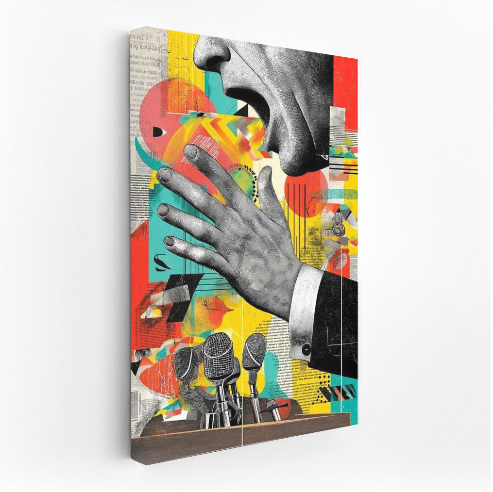 Maxim Energy: Abstract Face and Microphones