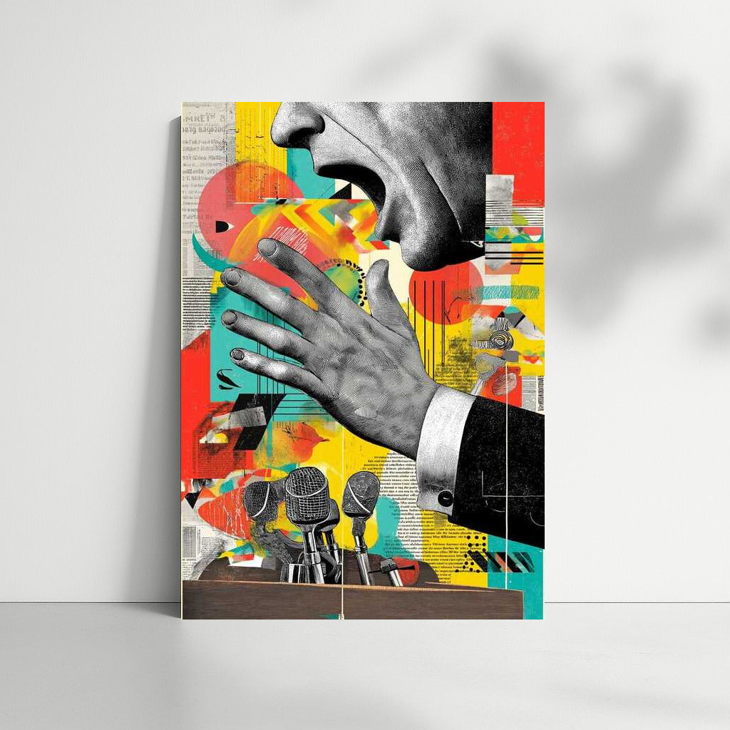 Maxim Energy: Abstract Face and Microphones