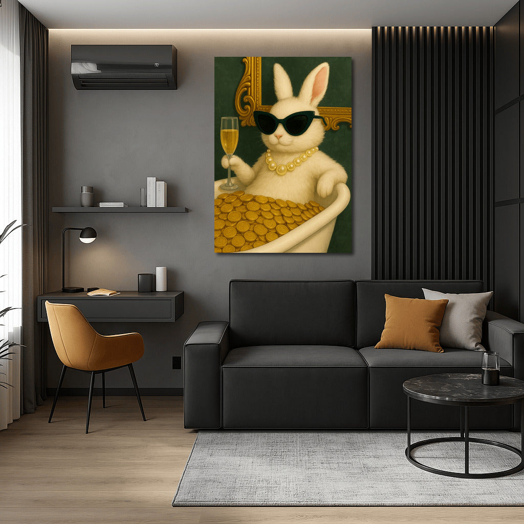 Golden Rabbit: The Irony of Luxury and Money