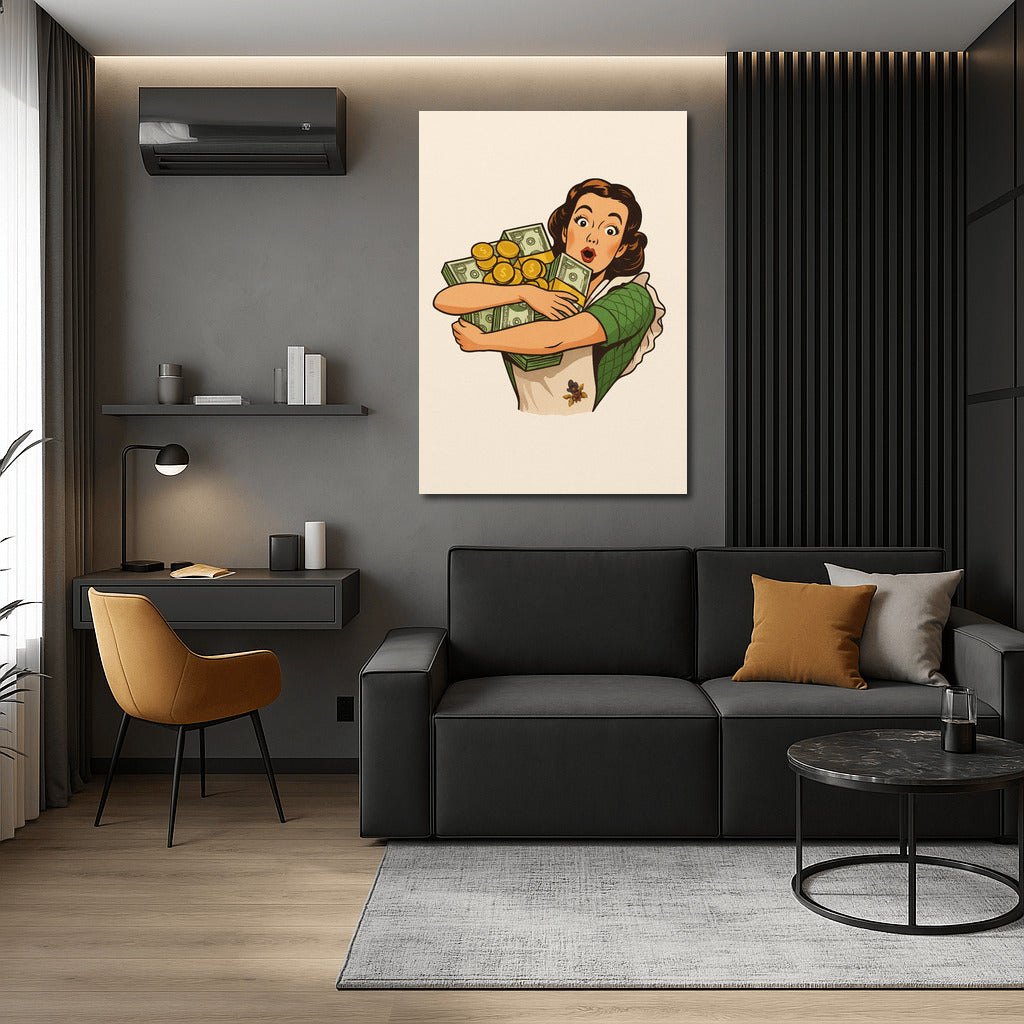 Embrace Wealth: Retro Joy and Surprise