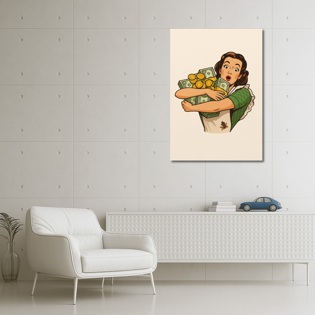 Embrace Wealth: Retro Joy and Surprise