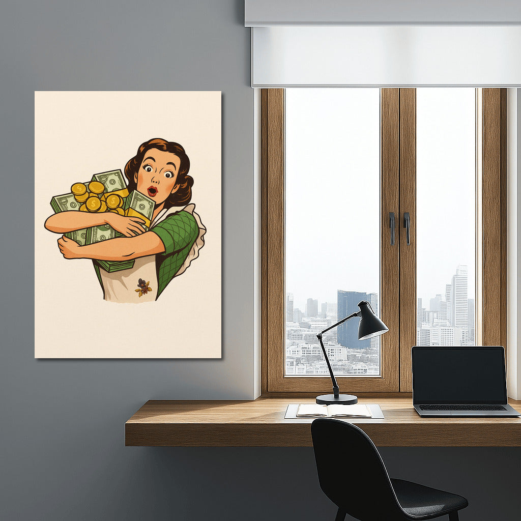 Embrace Wealth: Retro Joy and Surprise