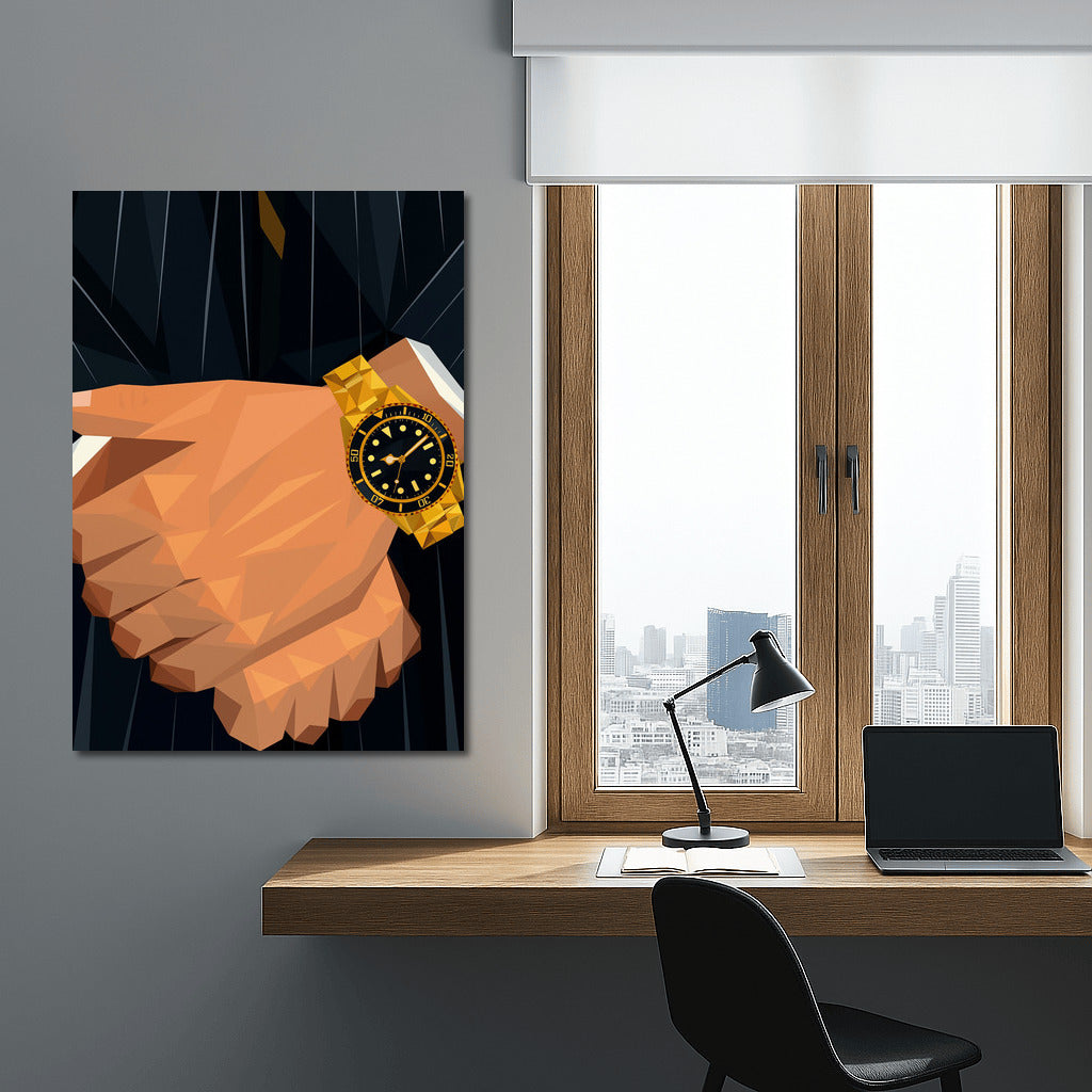 Golden Watch of Success: Symbol of Power and Style in the Interior