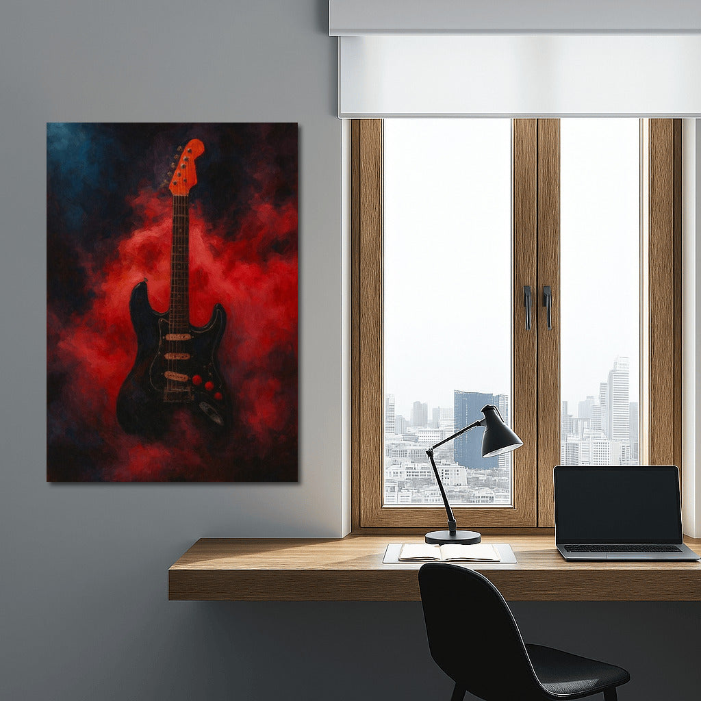 Electric Guitar from Smoke and Fire: Musical Inspiration