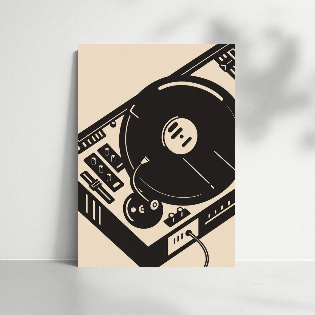 Vinyl Rhythm: Retro Chic Musical Instruments