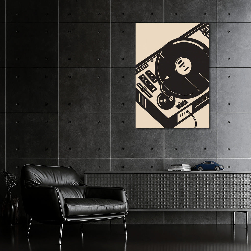 Vinyl Rhythm: Retro Chic Musical Instruments