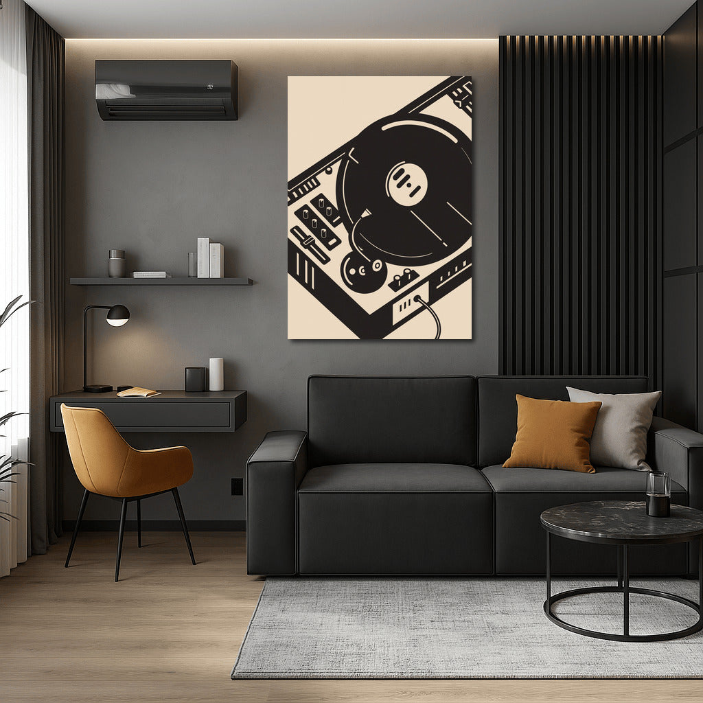 Vinyl Rhythm: Retro Chic Musical Instruments