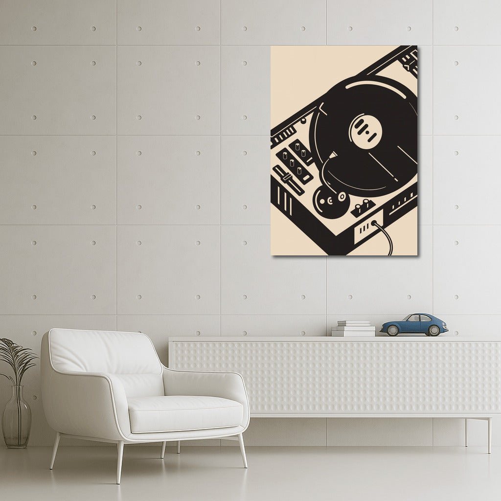 Vinyl Rhythm: Retro Chic Musical Instruments