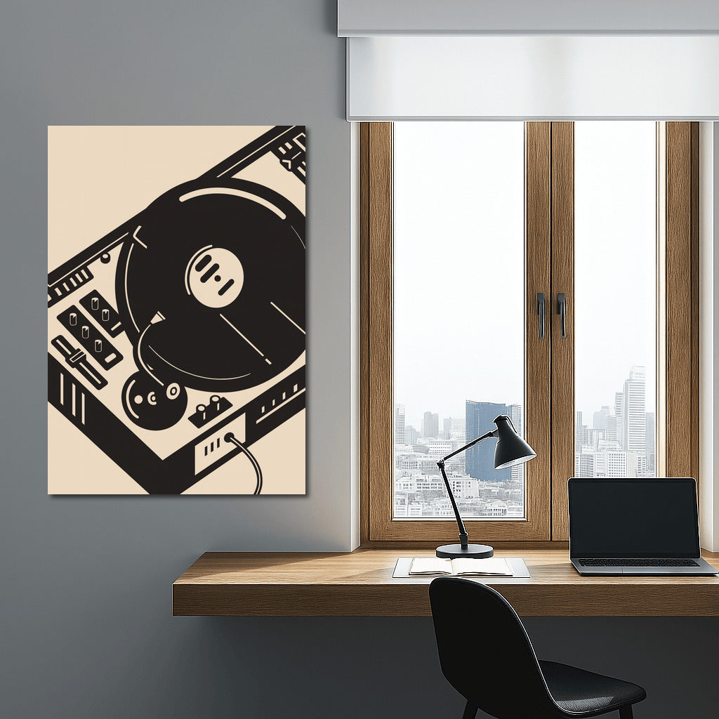 Vinyl Rhythm: Retro Chic Musical Instruments