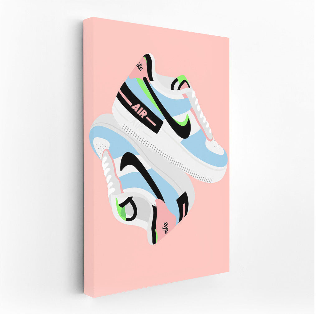 Iconic Nike Air Sneakers: Bright Accent in the Interior