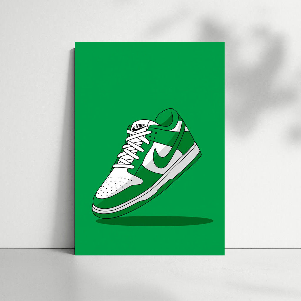 Green Nike Sneakers: Dynamic and Fresh