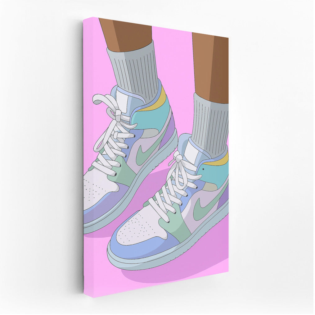 Pastel Nike Sneakers: Dynamic and Stylish