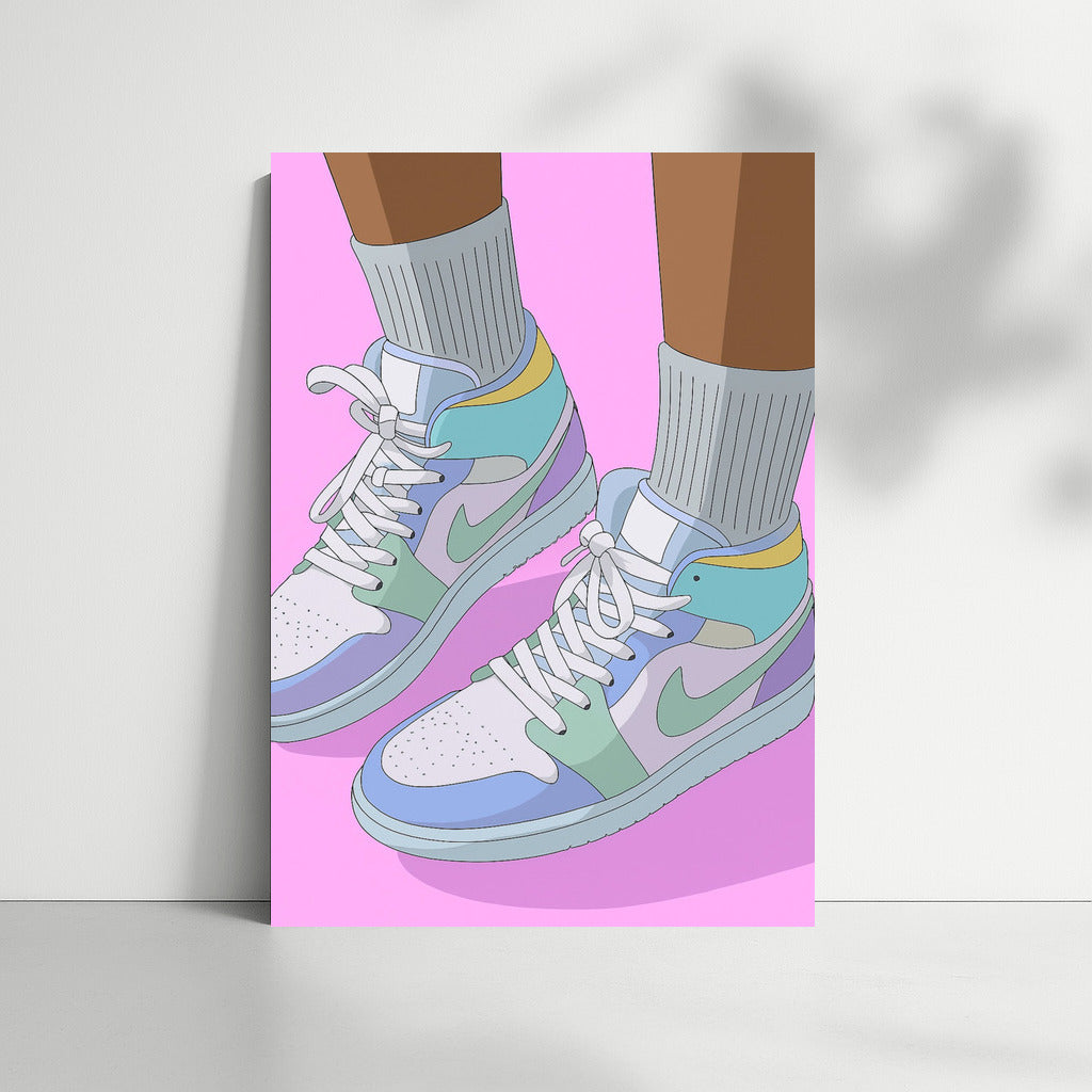 Pastel Nike Sneakers: Dynamic and Stylish