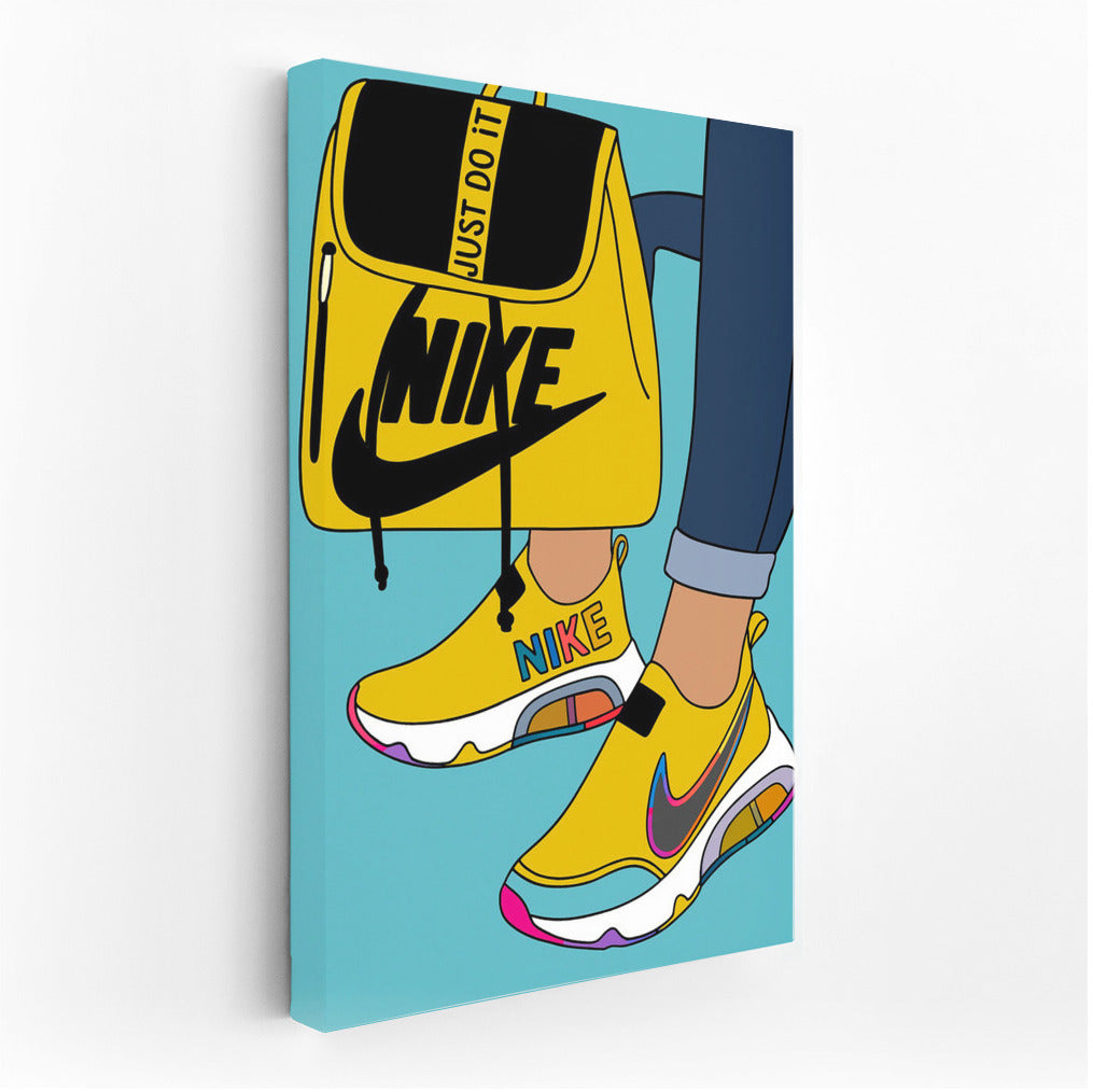 Energy in Motion: Stylish Nike Sneakers and Backpack