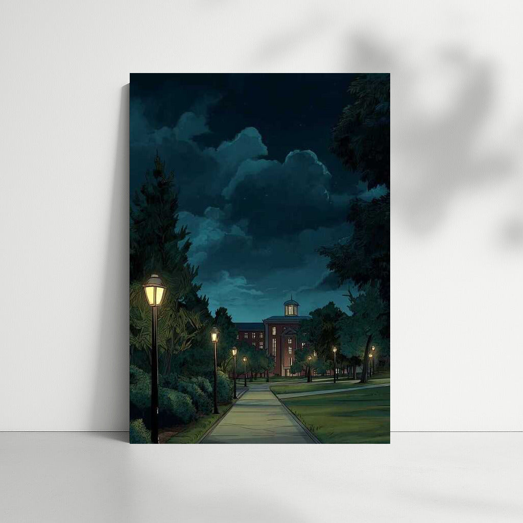 Light of the Lanterns: The Path to an Architectural Masterpiece in a Night Park