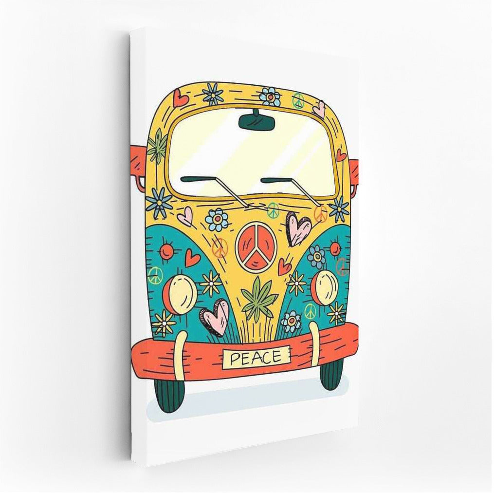 Floral Volkswagen: Freedom and Love in 70s Style