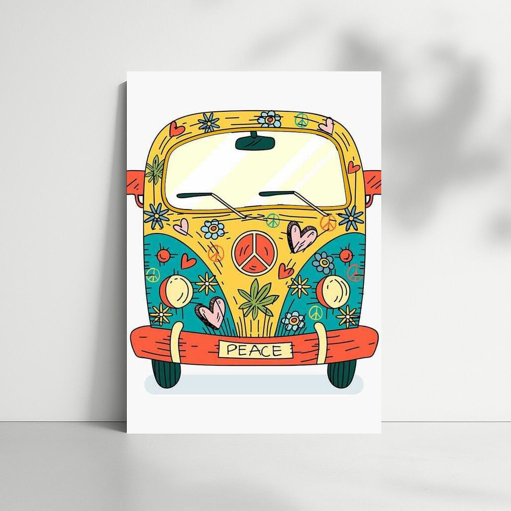 Floral Volkswagen: Freedom and Love in 70s Style