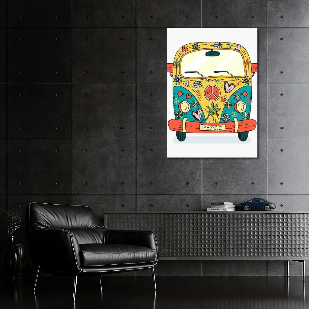 Floral Volkswagen: Freedom and Love in 70s Style