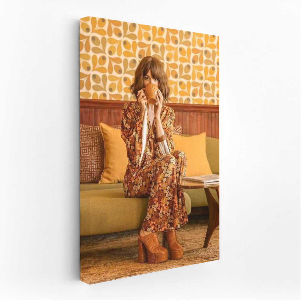 Retro 70s Flower Symphony: The Coziness and Style of the Era