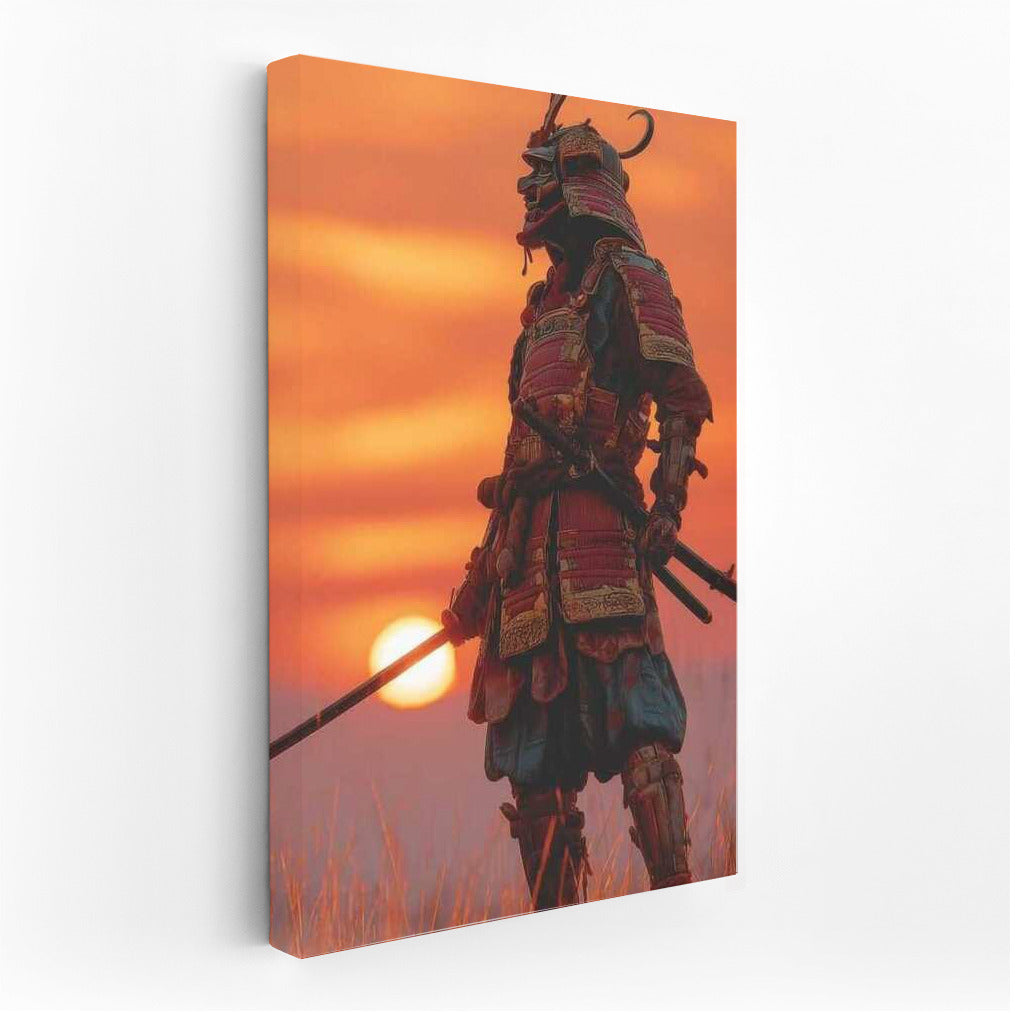 Samurai at Sunset: Strength and Harmony