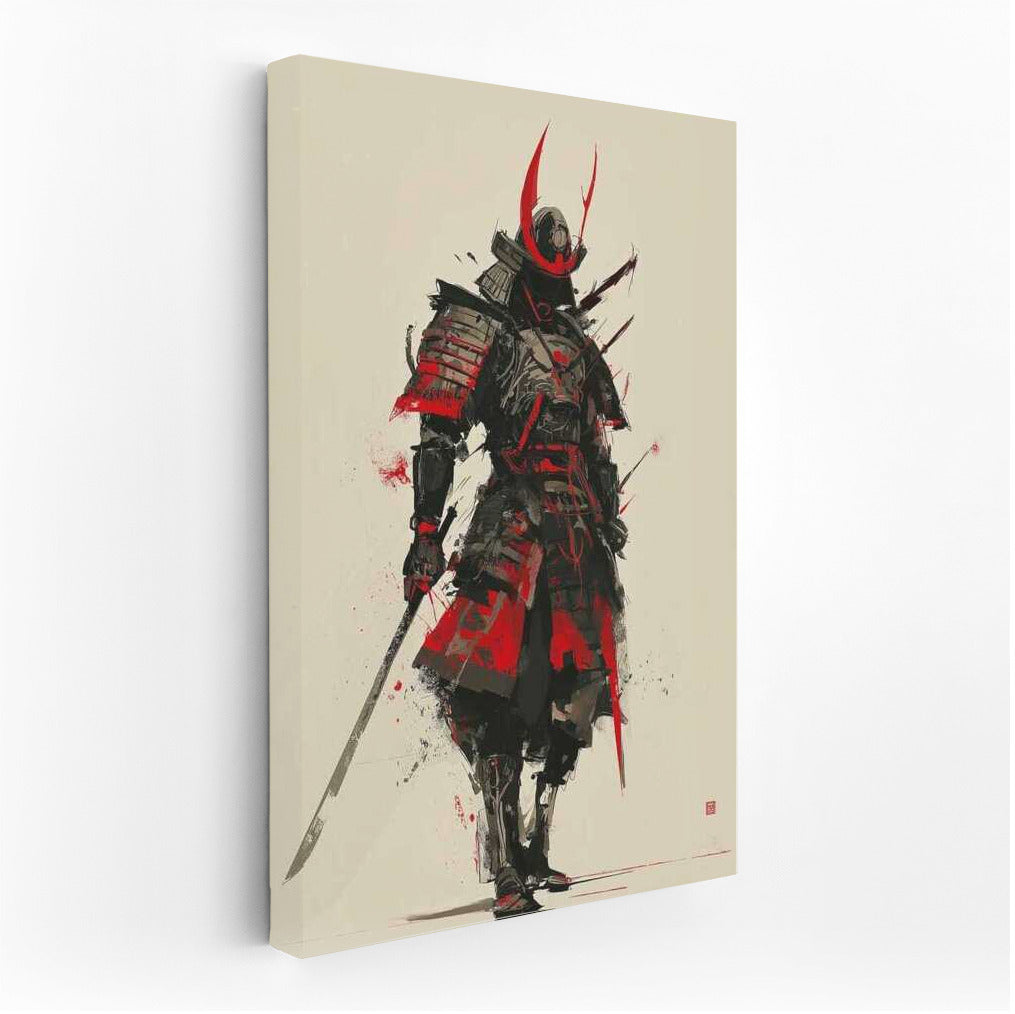 Mysterious Samurai: Strength and Honor in Wall Art