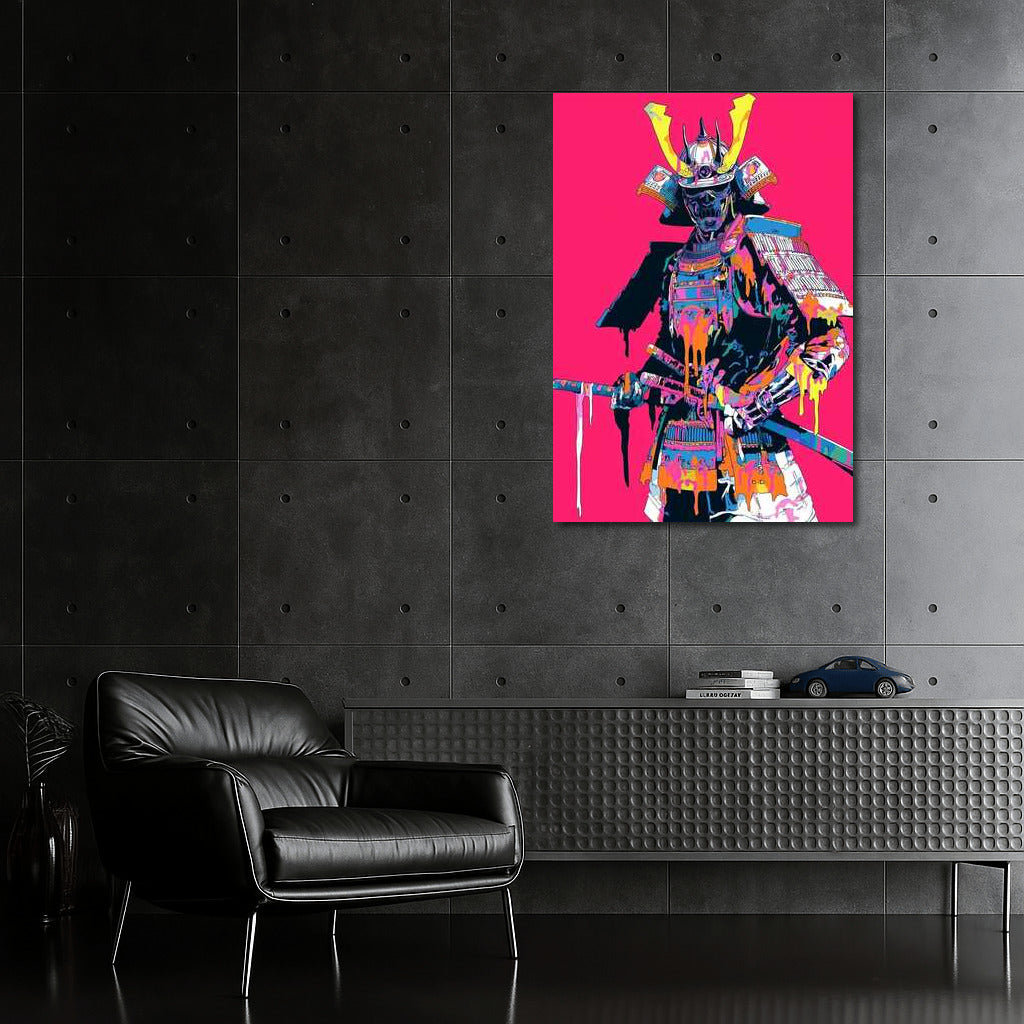 Neon Samurai: Historical Courage in Vibrant Colors