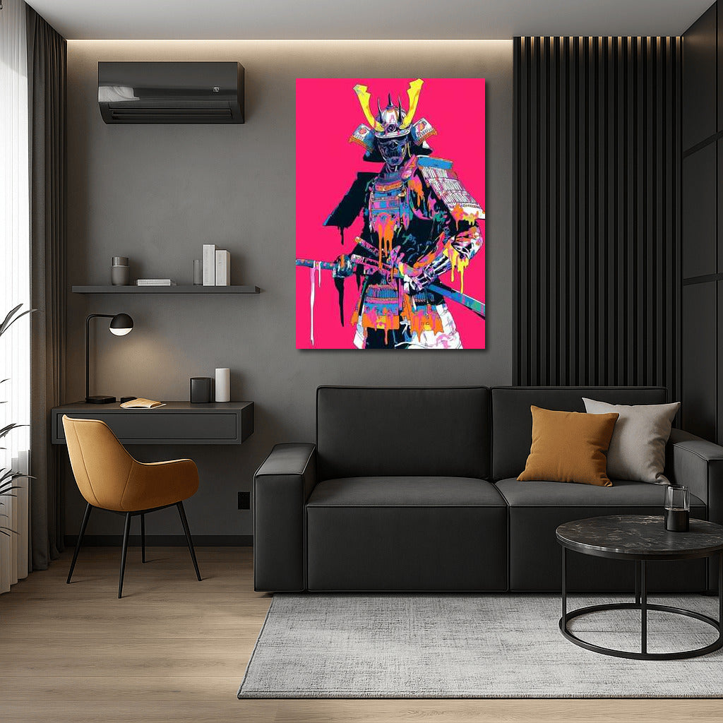 Neon Samurai: Historical Courage in Vibrant Colors