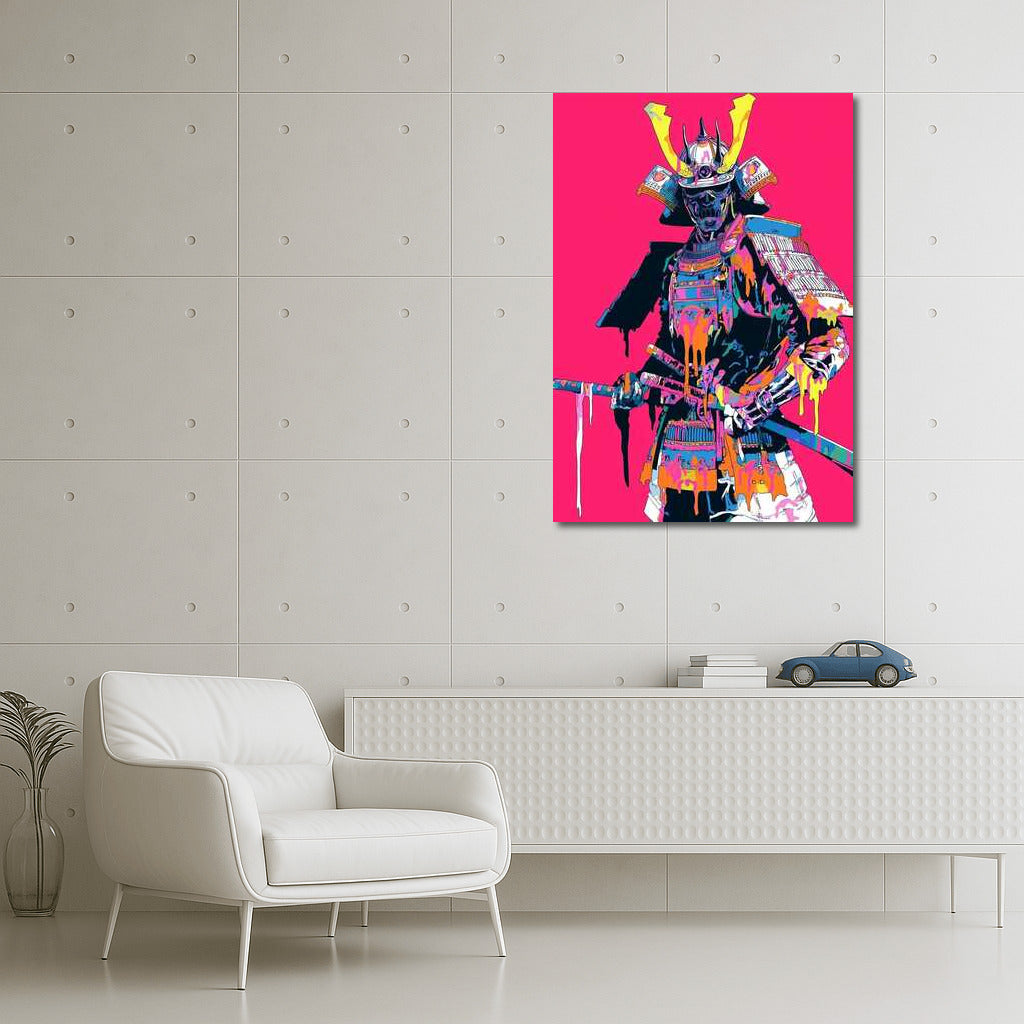 Neon Samurai: Historical Courage in Vibrant Colors