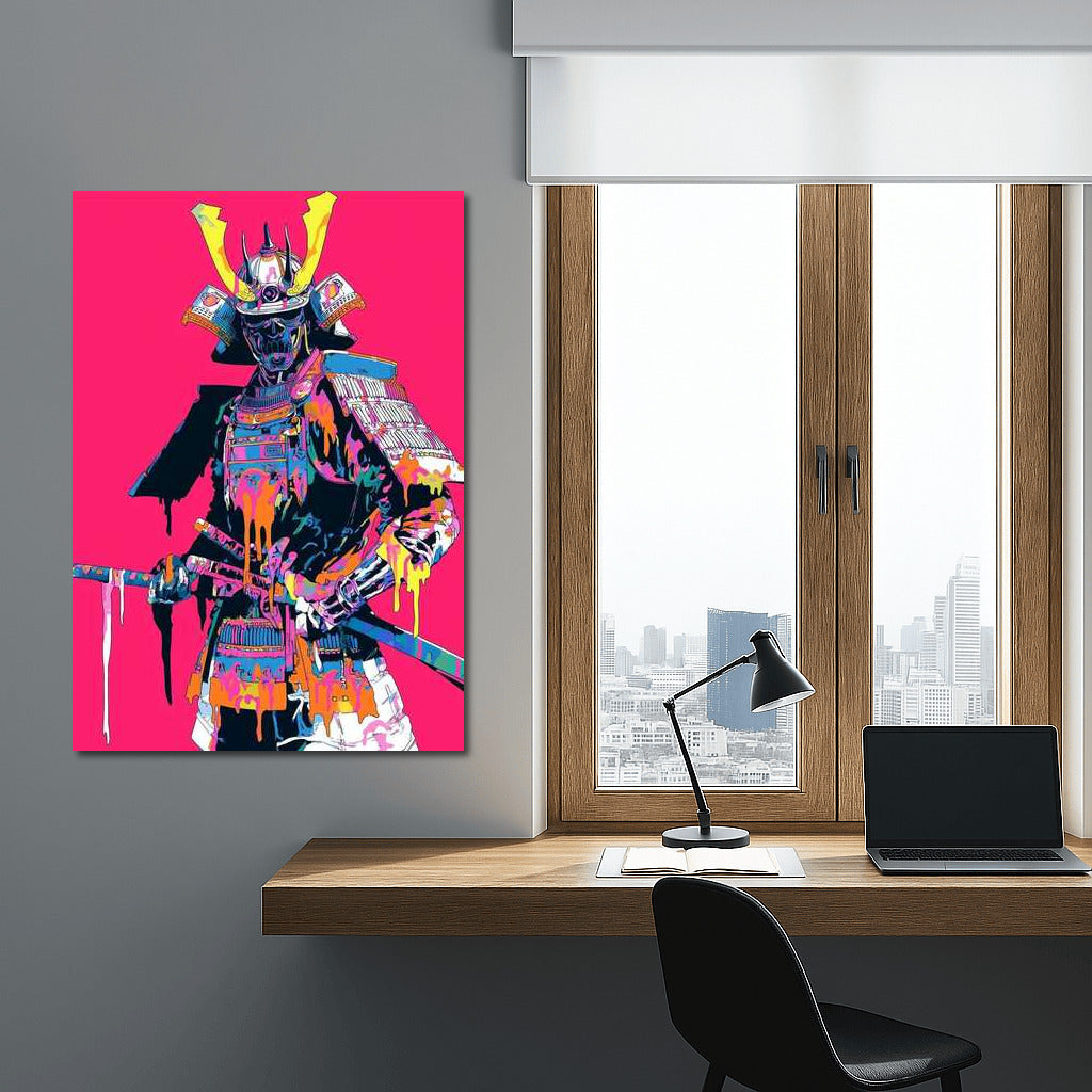 Neon Samurai: Historical Courage in Vibrant Colors