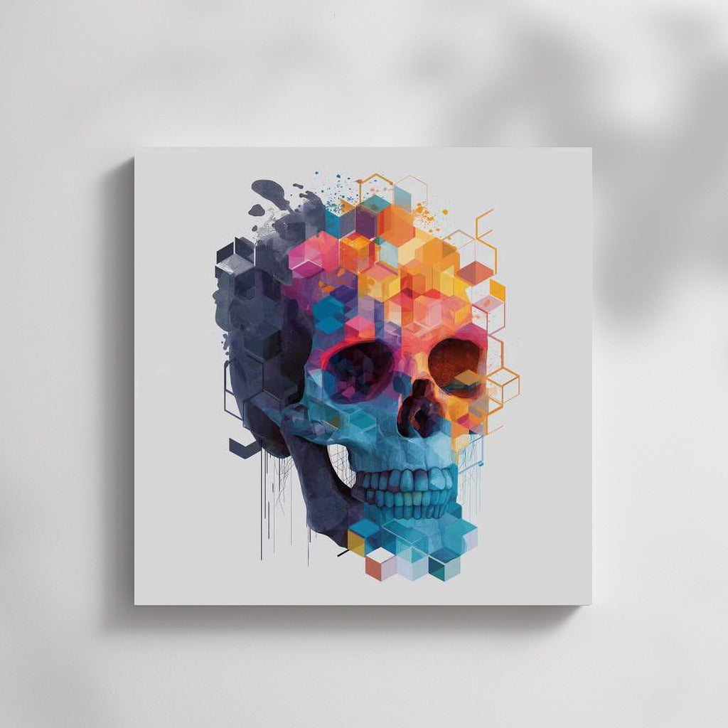 Skull Geometry: A Vivid Transition Between Reality and Fantasy