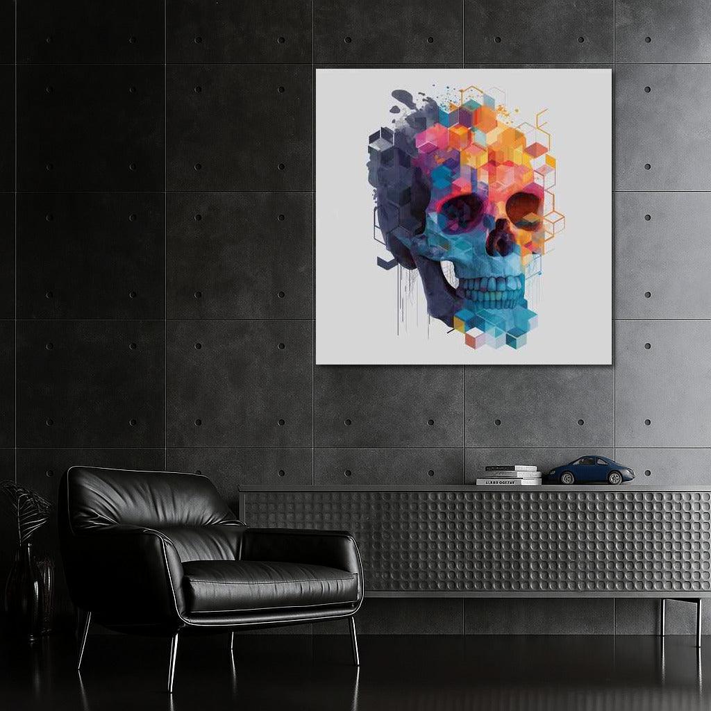 Skull Geometry: A Vivid Transition Between Reality and Fantasy