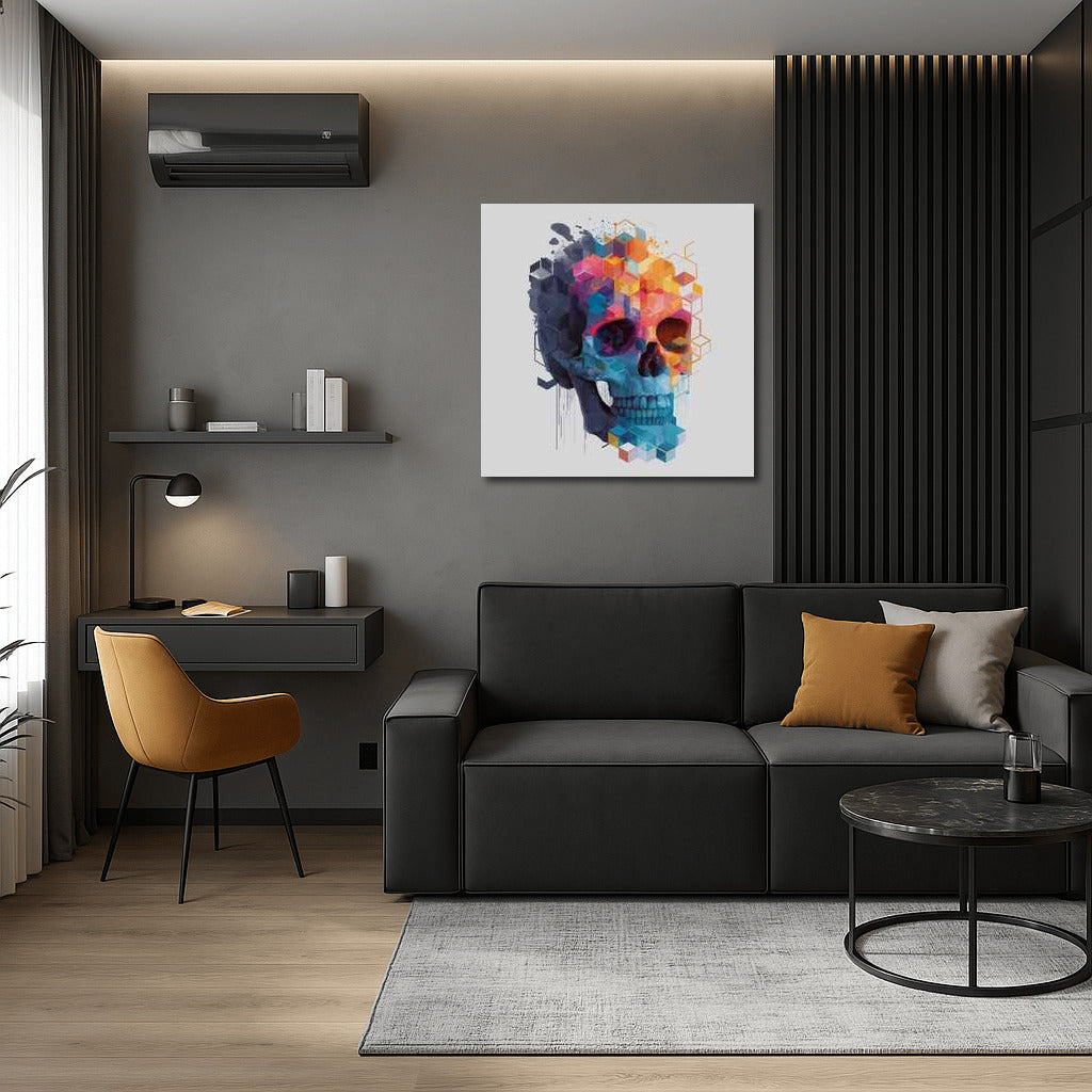 Skull Geometry: A Vivid Transition Between Reality and Fantasy