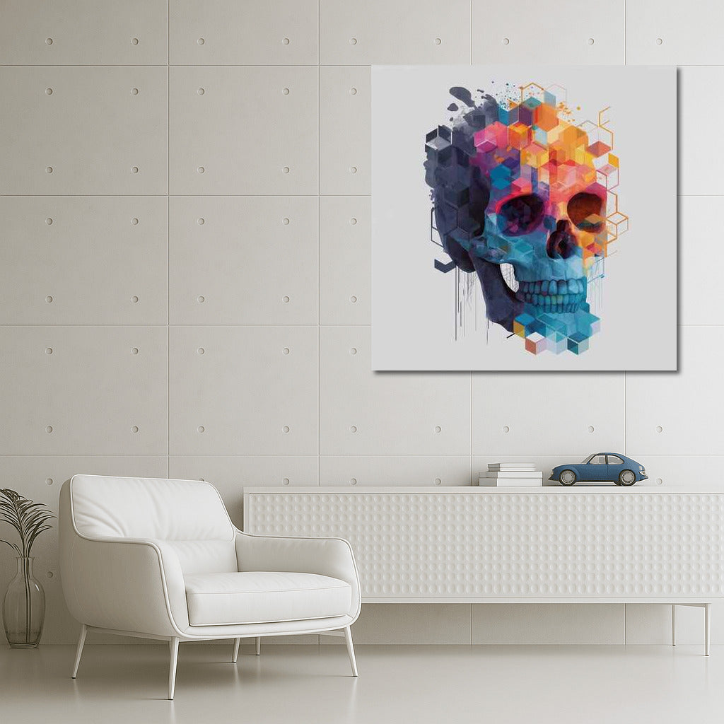 Skull Geometry: A Vivid Transition Between Reality and Fantasy